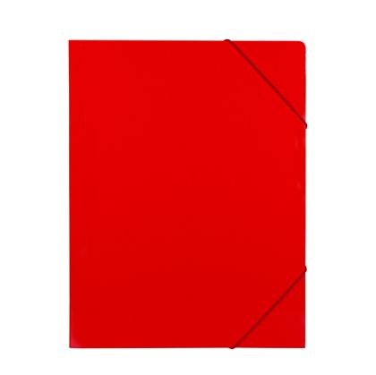 Папка с ластик StandardКартон, А4 Червена
