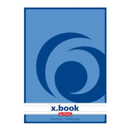 Бележник Herlitz X-book Меки сини корици, А4 50 л. с редове