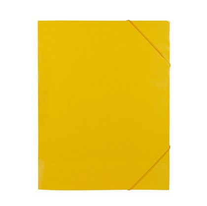 Папка с три капака и ластик StandardКартон, А4 Жълта
