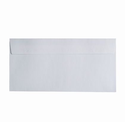Плик DL Бял, 110x220 mm, стикер по дългата страна 50 бр.