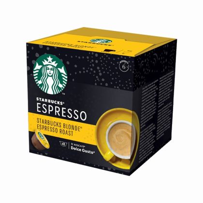 Кафе капсула Starbucks Blonde® Espresso 12 бр., съвместими с Dolce Gusto
