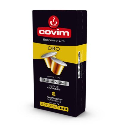 Кафе капсула Covim Alluminium Oro 10 бр., съвместими с Nespresso