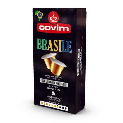 Кафе капсула Covim Alluminium Brasilie10 бр., съвместими с Nespresso