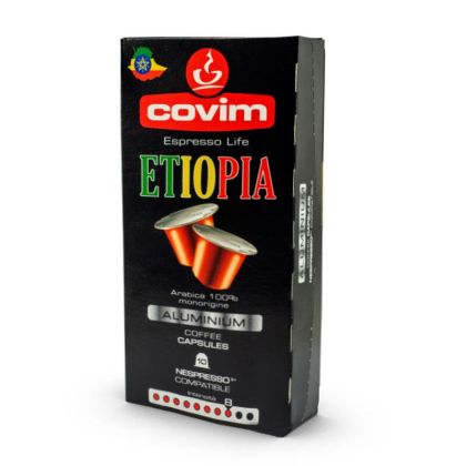 Кафе капсула Covim Alluminium Etiopia 10 бр., съвместими с Nespresso