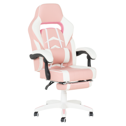 Геймърски стол Carmen 6314 - бял-розов