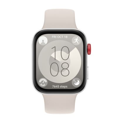 Часовник Huawei Watch Fit 3 Moon white, Solo-B09S, 1.82" AMOLED, 480x408, SPO2, BT5.0, 5ATM, 400mAh