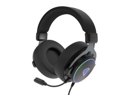Слушалки Genesis Headset Neon 764 with microphone, RGB illumination, USB, Black