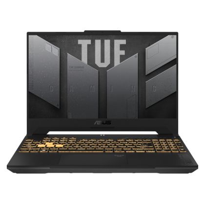 Лаптоп Asus TUF F15 FX507VU-LP150,  Inte i7-13620H  2.4 GHz (24M  Cache, up to 4.9 GHz, ), 15" FHD(1920 x 1080) 16:9,,16GB DDR5 (2x8) ,512 GB  PCIe 4.0,RTX 4050 6GB GDDR6, Wi-Fi 6(802.11ax)Backlit Chiclet Keyboard 1-Zone RGB, no OS, Mecha Gray