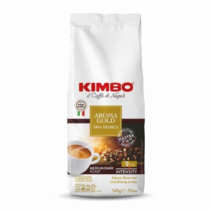 Кафе Kimbo Aroma Gold, на зърна, 500 g