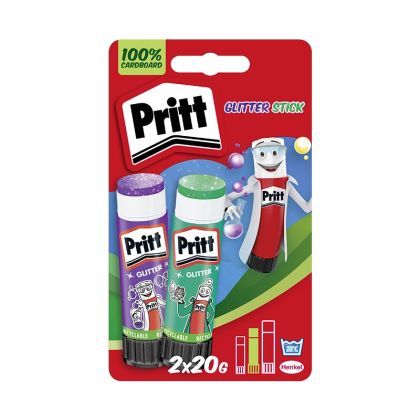 Лепило Pritt Glitter Stick Сухо 2x20 g