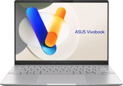 Лаптоп Asus Vivobook S M5406NA-QD080,AMD Ryzen R5-7535HS, 14 " OLED  WUXGA(WU) (1920X1200)16:10,16GB LPDDR5X (on BD),512 GB SSD,Backlit Chiclet Keyboard 1-Zone RGB with Num-key, NO OS,Cool Silver