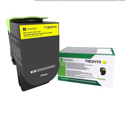 Консуматив Lexmark 71B2HY0 CS/CX417, 517 Yellow Return Programme 3.5K Toner Cartridge