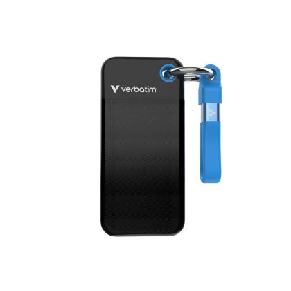 Твърд диск Verbatim Pocket SSD USB 3.2 Gen 2 1TB Black/Blue