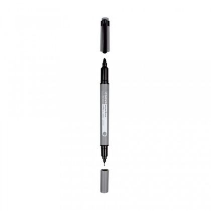 Перманентен маркер за CD/DVD Office Point CD653 С два върха 0.4-3 mm Черен