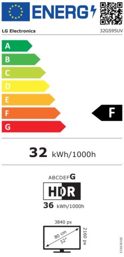Монитор LG 32GS95UV-B, 31.5" 4K UHD OLED Dual-Mode, 0.03ms (GtG), UHD (3840x 2160), 4K 240Hz, FHD 480Hz, 1500000:1, 450 cd/m2, 1000:1, DCI-P3 98%, AMD FreeSync, NVIDIA G-Sync, DTS, Speacer 7Wx2, VRR, HDR 400, USB Down/Up-stream, HDMI, DisplayPort, Tilt, H