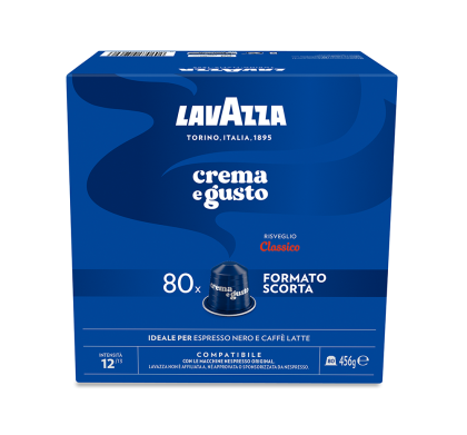 Кафе капсула Lavazza Crema E Gusto 80 бр., съвместими с Nespresso