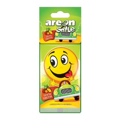 Ароматизатор за кола Ареон Smile Тути Фрути, хартиен