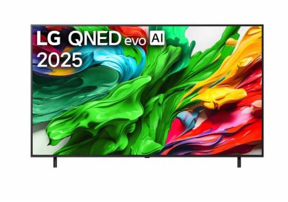 Телевизор LG 86QNED85A3C, 86" 4K QNED HDR Smart TV, 3840x2160, 120Hz Native (VRR 144Hz), DVB-T2/C/S2, ?8 AI, HDR 10 PRO, webOS 25 ThinQ, 4K Upscaling, WiFi 6, Dolby Vision, FreeSync, Google Cast, Bluetooth 5.3, AirPlay 2, LAN, CI, HDMI, SPDIF, 2 pole Stan