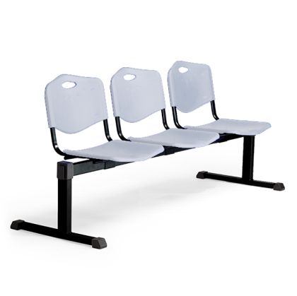 Пейка Iso Black Plastic Тройка, Пластмаса, Светлосива