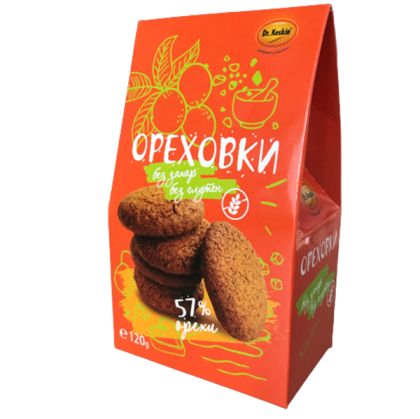 Ореховки мини Dr. Keskin, без глутен, с фруктоза, 100 гр.