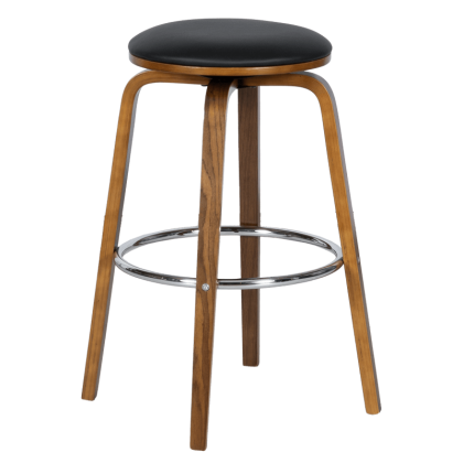 Бар стол Carmen 4030 - орех/черен