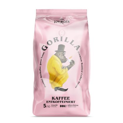 Кафе Gorilla Kaffee Decaffeinato, на зърна, 1 kg