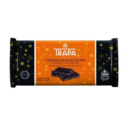Шоколад Trapa, "Турон" черен, крисп, 140 гр.