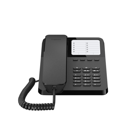 Стационарен телефон Gigaset DESK 400 - черен