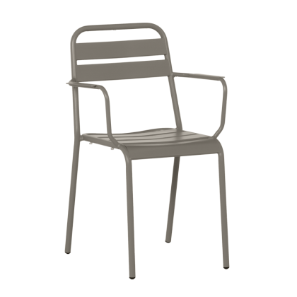 Метален градински стол ZAMFARA - капучино