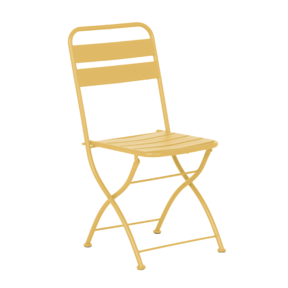 Сгъваем кетъринг стол YOM - жълт