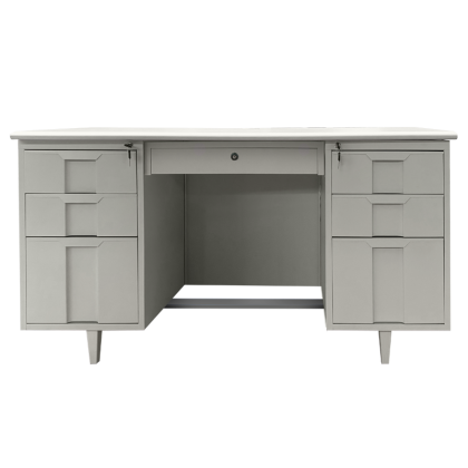 Метално бюро Carmen CR-1319 L - сиво