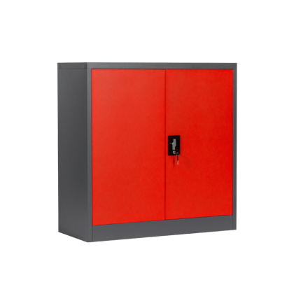 Метален шкаф Carmen CR-1239 E J SAND - червен-графит