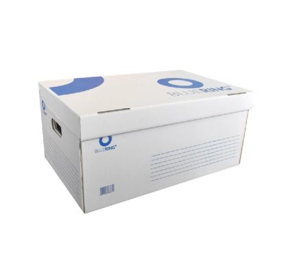 Кашон за архивни кутии Bluering Картонен, 540x360x250 mm, Бял