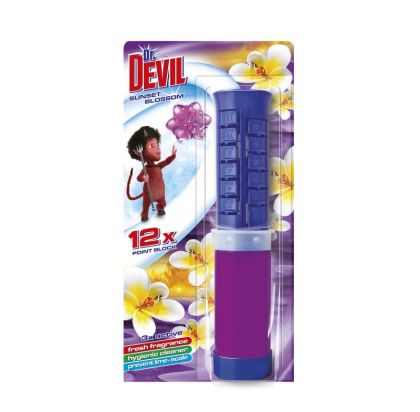 Ароматизатор за тоалетна Dr.Devil Point Block Гел диск, 75 ml, Sunset Blossom