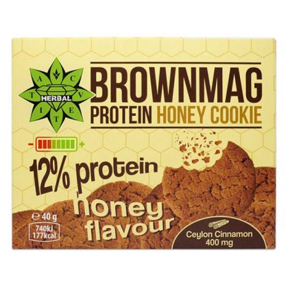 BrownMag протеинова меденка с цейлонска канела 40 гр. - 12% протеин, без захар