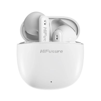 Слушалки HiFuture ColorBuds2 White, Fashion TWS Earbuds, *5+15hours Play time,  Bluetooth 5.3, 10MM Driver, Soft Bass, Comfort Fit, Colorful option
