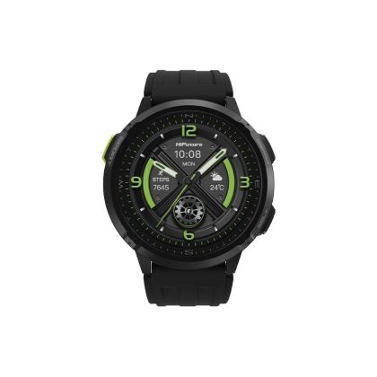 Часовник HiFuture MIX3 Black, 1.43" AMOLED, 466*466, Powered by Dual Core & Syntra AI, Bluetooth Call, 3ATM Waterproof, Compass & Altimeter, 24/7 True Heart Rate & Blood Oxygen Sensor, Up to 10 days daily use