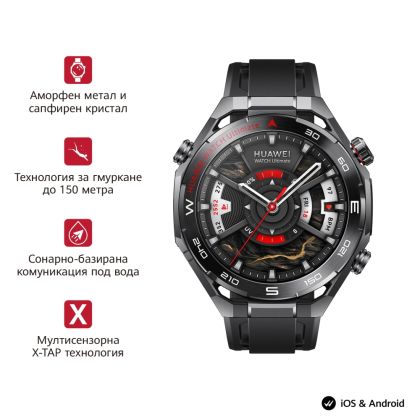 Часовник Huawei Watch Ultimate 2 March-B19 Black