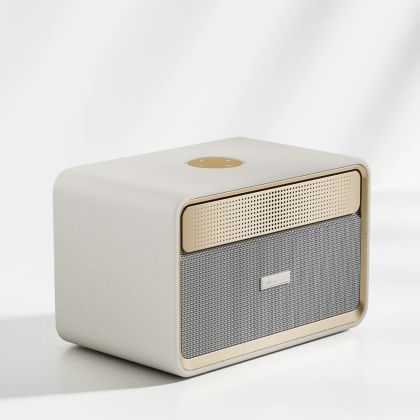 Тонколони HiFuture Passion X Latte,  100W Output (Max.Power), Built-in Powerful DSP with DynaBoost Technology, Crafted Wood Cabin, Wireless 5.4, Two-Way Full Range Speaker System, Built-in 8000mAh High-Performance Battery System, Pair to Stereo Sound Syst