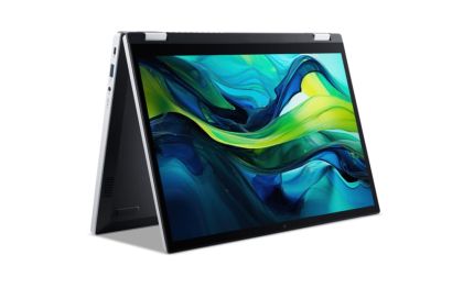 Лаптоп Acer Aspire Go Spin 14, AGSP14-31PT-3593, Intel i3 N355( up to 3.9GHz, 6MB), 14'' WUXGA (1920x1200) IPS Touch (pen supportive), 8GB DDR5 on board, SSD 256GB, HD Web cam, WiFi6 ax, BT 5.2, Win 11 Home