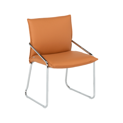 Посетителски стол Carmen 1144 - оранжев