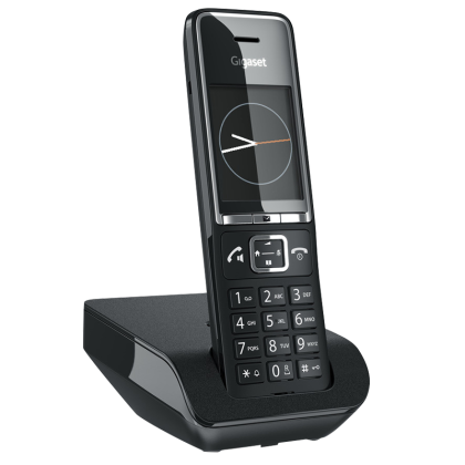 Безжичен DECT телефон Gigaset Comfort 550 - черен
