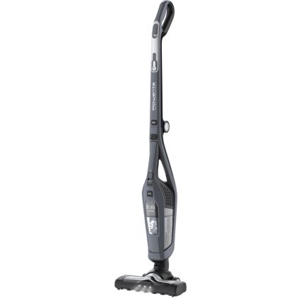 Прахосмукачка Rowenta RH6756WO, Dual Force 2in1, cyclonic technology, 21.6V  lithium ion battery, up to 45 min. running time, 5 h recharging time, motorised brush with LED illumination, dust container capacity: 0.6 L, 79 dB(A), Gray