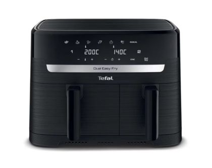 Уред за здравословно готвене Tefal EY901N10 Dual Easy Fry Essential Blk