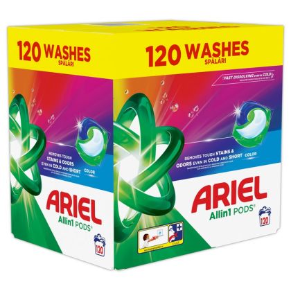 Капсули за пране Ariel 3-in-1 PODS® Color, 120 бр.