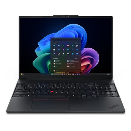 Лаптоп Lenovo ThinkPad E16 G4, Intel Core 5 320 (up to 3.40GHz, 6MB), 16" WUXGA, 16GB, 512GB SSD, Intel Graphics, BT 5.4,Wi-Fi 7 2x2 BE, FPR, 1080PFHD Hybrid, 4 Cell, 65W, DOS, 3YR Onsite