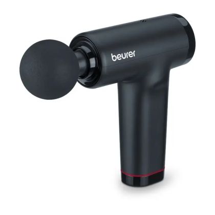 Масажор Beurer MG 89 MASSAGE GUN CompactPower, Quiet, lightweight & handy deep tissue massager, 5 intensity levels, 3 massage attachments, Up to 4h battery life with LED display