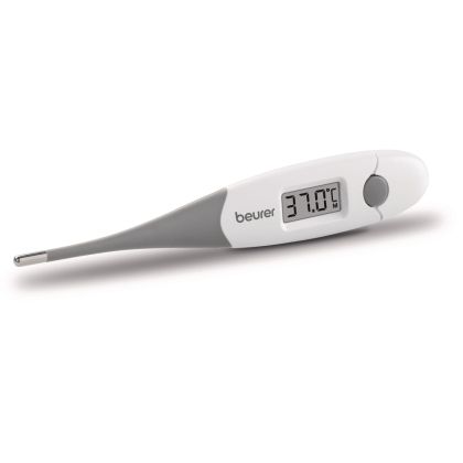 Термометър Beurer FT 16/1 clinical thermometer, Contact-measurement technology, Display in °C, Result after just 10 sec, Protective cap; Waterproof, white