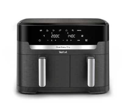 Уред за здравословно готвене Tefal EY942HE0 Xxl Dual Easy Fry Coal Eu