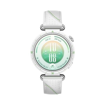Часовник Huawei Watch GT 7  Konsu-B39LG White and Green Composite Leather + Huawei Freebuds SE 4 ANC, White